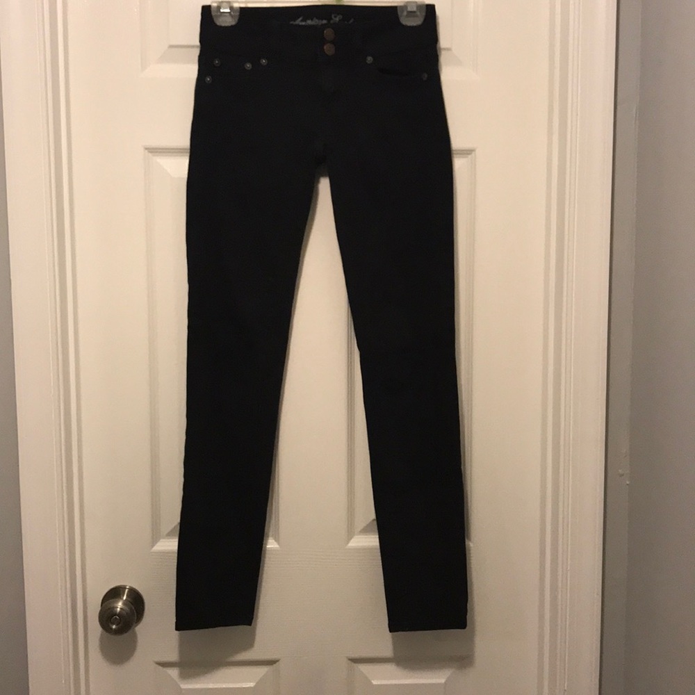 Black American Eagle Skinny Jeans